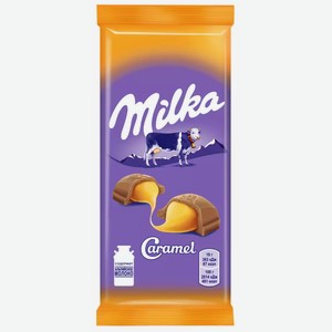 Шоколад Milka Молочный С Карамельной Начинкой 90г