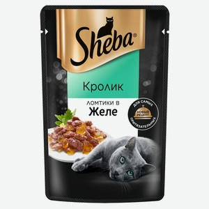 Влажный корм для кошек Sheba Ломтики в желе с кроликом, 75г
