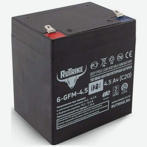 Тяговый аккумулятор Rutrike 6-GFM-4.5 12V4.5A/H C20