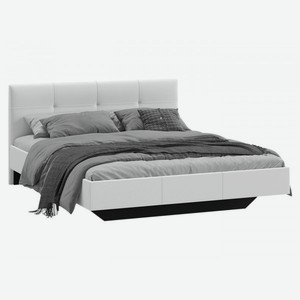 Двуспальная кровать Элис Люкс Белый, экокожа 160х200 см