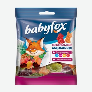 Мармелад жевательный BabyFox ассорти вкусов 30 г