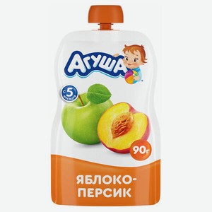 Пюре фруктовое Агуша Персик-Яблоко с 5 месяцев 90 г