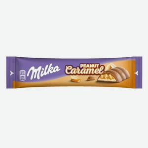 Шоколад молочный Milka Арахис и карамель, 37 г