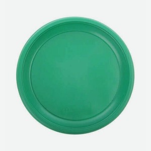 Тарелка одноразовая пластиковая салатовая 180х180 мм