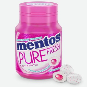 Жевательная резинка Mentos Pure fresh со вкусом Тутти-Фрутти 54 г