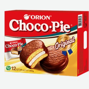 Пирожное Orion Choco Pie Orion Original в глазури 360 г