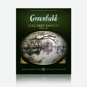 Чай Greenfield Earl Grey Fantasy черный с бергамотом в пакетиках