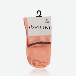 Женские носки с люрексом Opium 4WM-4 , Персиковый , р.25