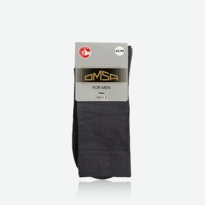 Мужские носки Omsa Eco трикотажные , 401 , Grigio Scuro , р.42-44