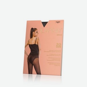 Женские колготки La Fray Grace с ажурными трусиками-бикини 20den Platino 2 размер