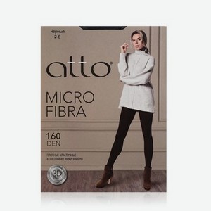 Женские колготки Atto Microfibra 160den Черный 2 размер