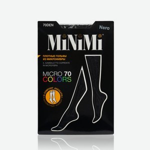 Женские гольфы из микрофибры Minimi Micro Colors 70den Nero