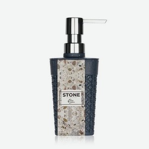 Диспенсер для жидкого мыла Plast Team Stone темный камень 75х58х166мм