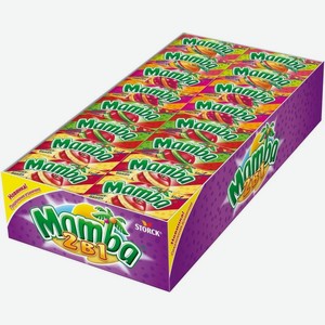 Жевательные конфеты Mamba 2 в 1, 48 шт. по 26.5 г