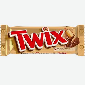 Батончик шоколадный Twix Молочный шоколад, 55г
