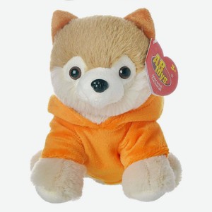 Мягкая игрушка Abtoys «Модные питомцы. Собачка в оранжевом костюме Лисички» 18 см