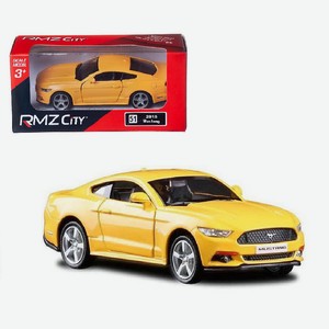 Легковой автомобиль Uni-Fortune «RMZ City Ford Mustang» металлический, инерционный 1:32, желтый