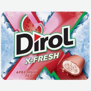 Жевательная резинка Dirol Cadbury X-fresh Арбузный лед, 16 г
