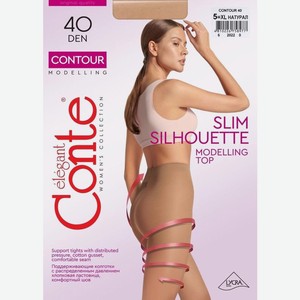 Колготки Conte Elegant Slim Silhouette Contour 40den натурал размер 5