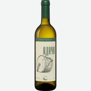 Вино белое Адаул Ашамта сухое 12%, 0,7л.