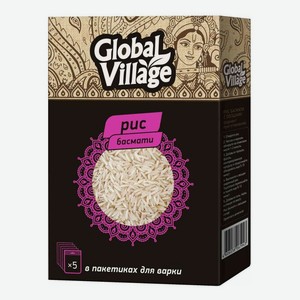 Рис Global Village Басмати шлифованный 80 г х 5 шт