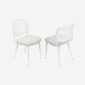 Комплект стульев для кухни со спинкой-сеткой Бюрократ KF-8W белый
