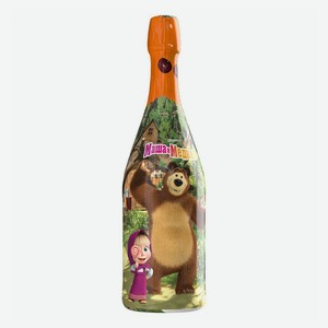 Детское шампанское Маша и Медведь вишневый 750 мл