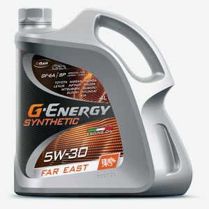 Масло моторное G-Energy Synthetic Far East, 5W30, GF-5 синтетическое, 4 л