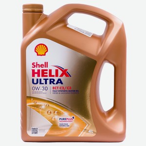Масло моторное Shell Helix Ultra ECT C2/C3 синтетическое 0W-30, 4 л