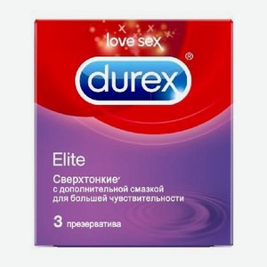 Презервативы марки Durex: Elite - гладкие, сверхто