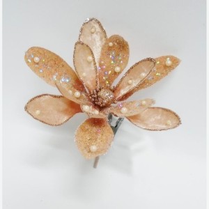 Цветок русалки ChristmasDeLux персиковый, 15см Таиланд