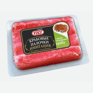 Крабовые палочки охлажденные Vici с мясом натурального краба, 170 г
