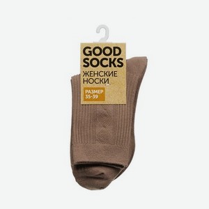 Женские однотонные носки Good Socks WHW22582-65 Коричневый р.35-39