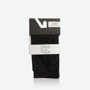 Женские носки Grido della Moda Lurex 50den черные с золотом