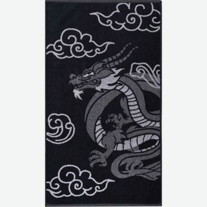 Полотенце махровое Самойловский текстиль Китайский дракон цвет: тёмно-серый, 50×90 см