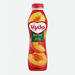 Йогурт Чудо питьевой персик-абрикос 2.4%, 690 г