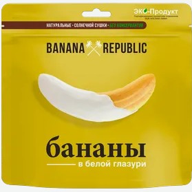 Банан Banana Republic сушеный в белой глазури,180 г