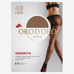 Колготки женские Orodoro Serenita, 40 ден, размер 4, цвет бронзовый