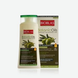 Шампунь для сухих и поврежденных волос Bioblas Botanic Oils с маслом оливы 360мл