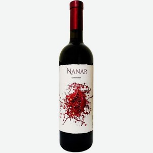 Вино  Нанар  Гранатовое Сухое, 750 мл, Винный напиток, Сухое