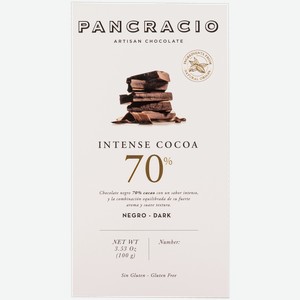 Шоколад горький 70% Панкрасио Чоколатс Панкрасио Чоколатс кор, 100 г