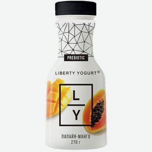 Йогурт Liberty Yogurt Манго, папайя, 1,5% 270 г