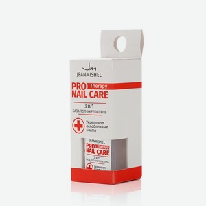 Средство для ногтей Jeanmishel Pro nail care 3 в 1 база - топ - укрепитель 6мл. Цены в отдельных розничных магазинах могут отличаться от указанной цены.