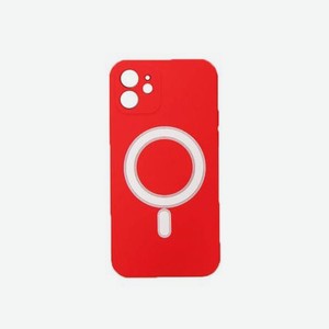 Чехол Luazon для APPLE iPhone 12 MagSafe Silicone Red 6852581