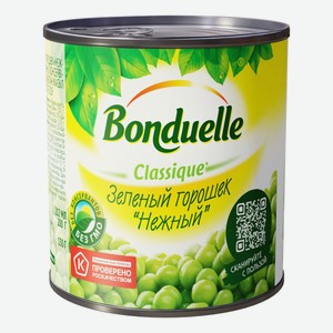 Горошек Bonduelle Нежный зеленый консервированный 200 г
