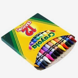Мелки восковые Crayola цветные 12 шт