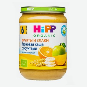 Пюре злаковое HiPP Каша с фруктами с 6 мес., 190 г