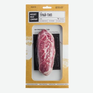 Стейк из мраморной говядины Myasoet Meat Company Трай-тип охлажденный, 200г Россия