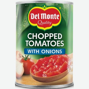 Томаты резаные кусочками в томатном соусе с луком