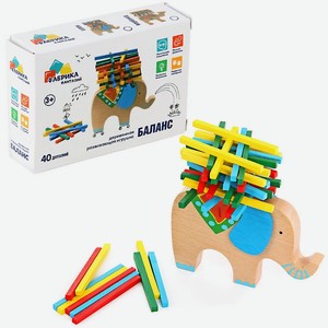 Деревянная игрушка Баланс  Слоник с поклажей  71230